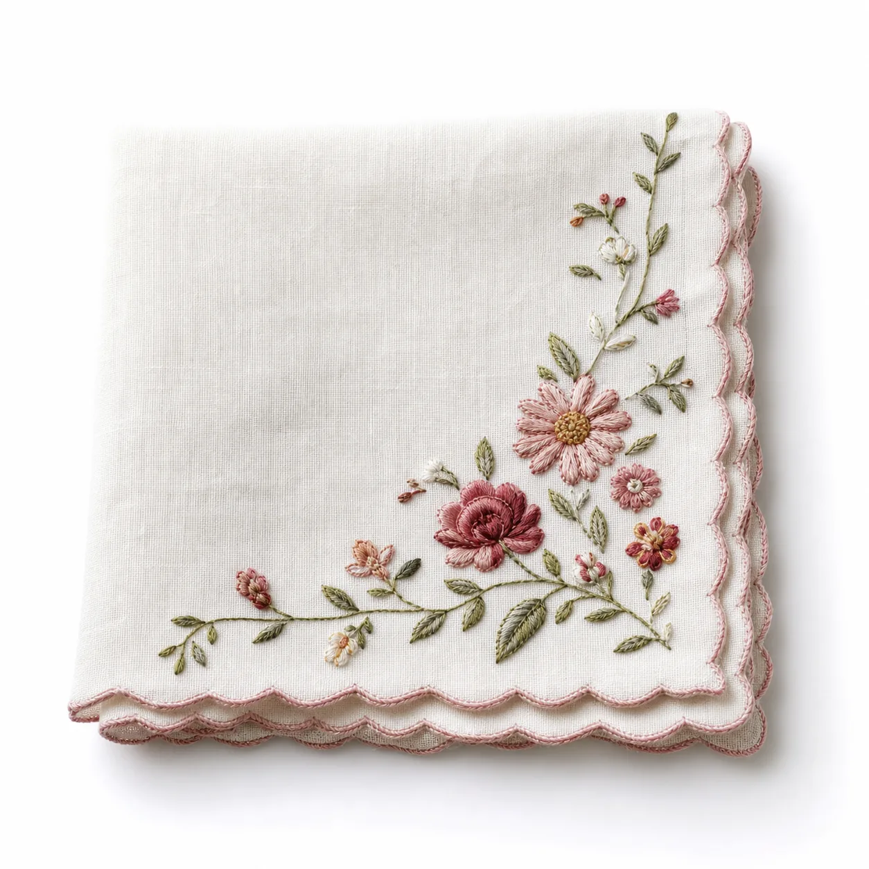 刺繍 ハンカチ（名入れ可）